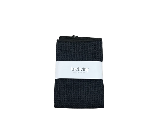 Lune Living Microfibre Tea Towel - Black