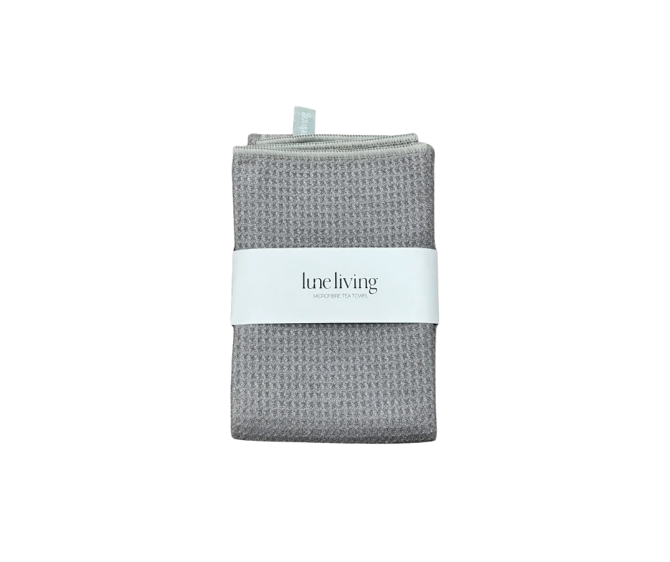 Lune Living Microfibre Tea Towel - Grey